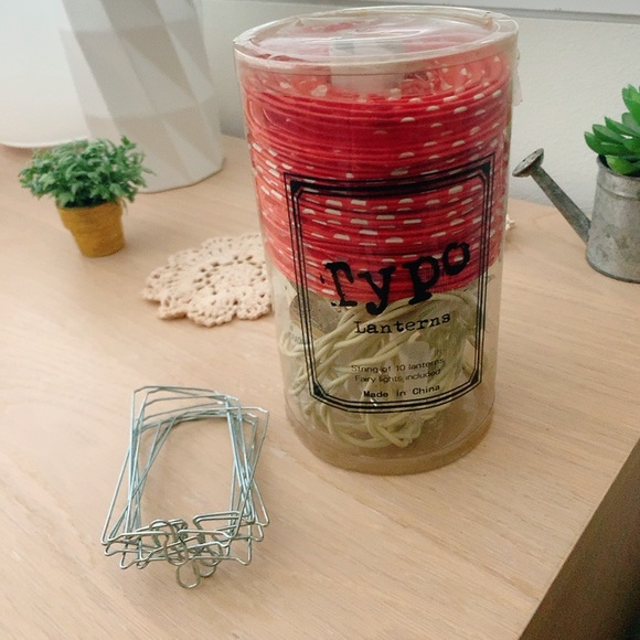 Typo Red polka dot lantern string light, room decoration, christmas light - Picture 4 of 7